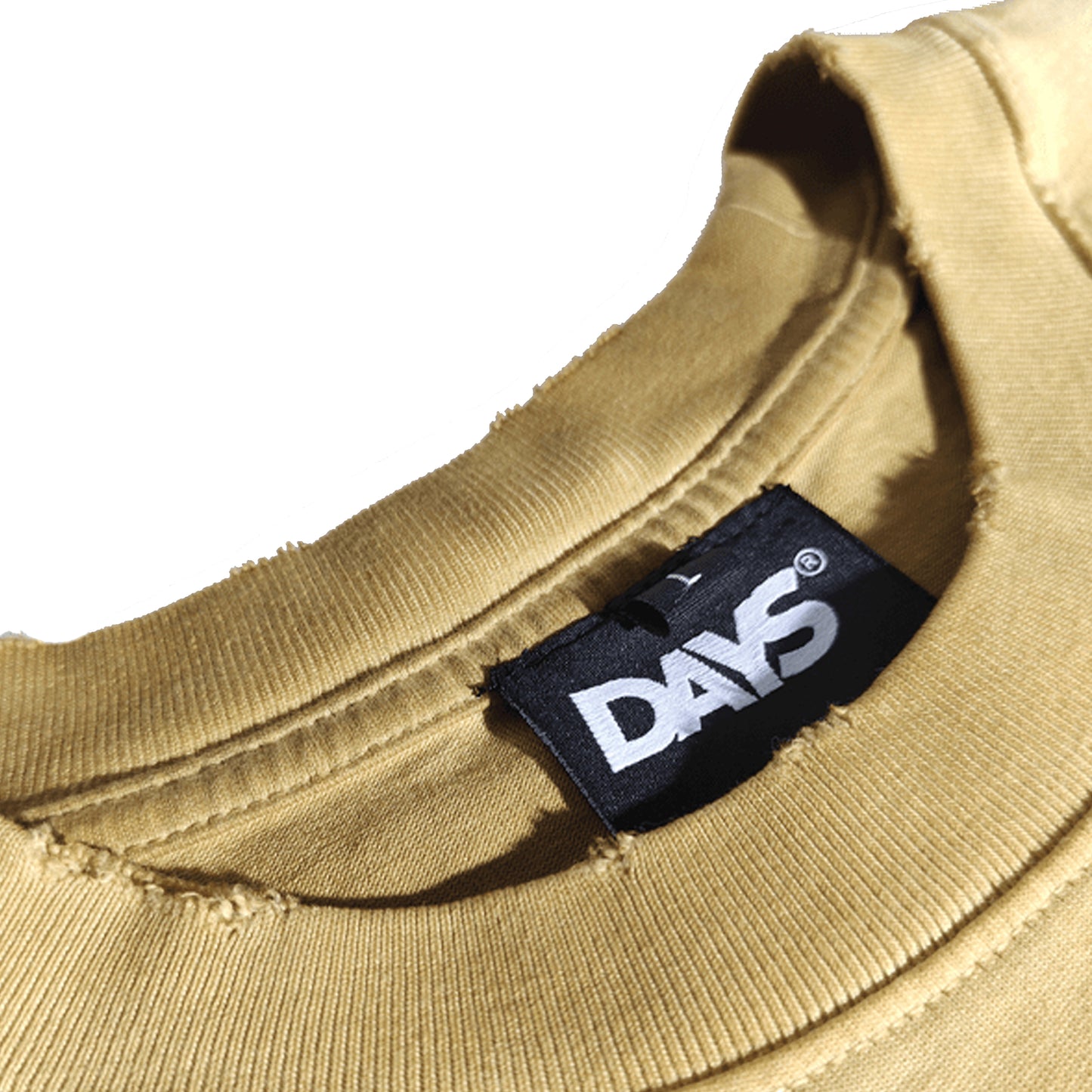 BOX LOGO DISTRESSED OVERSIZED SHIRT