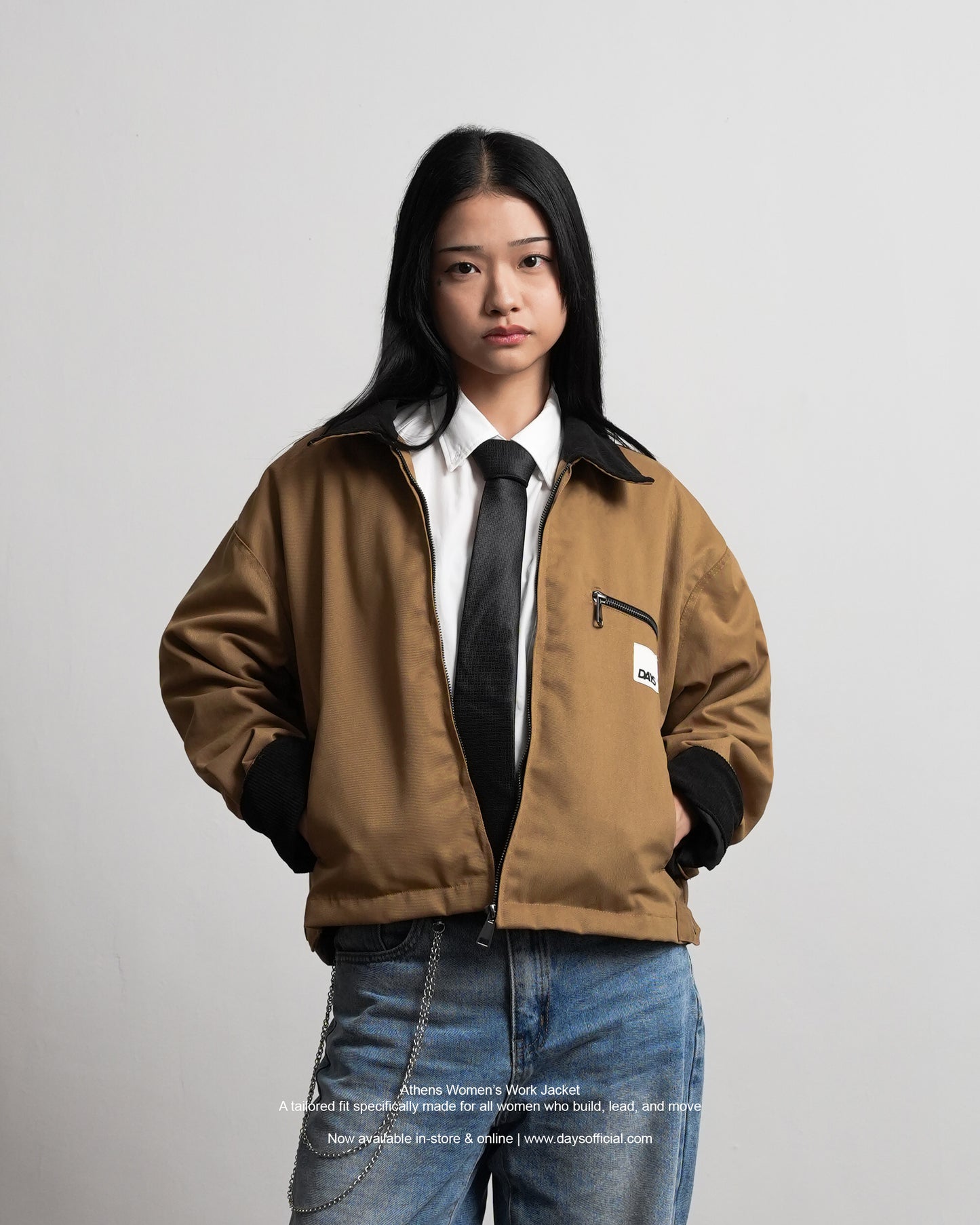 ATHENS WOMENS BOXY FIT WORK JACKET