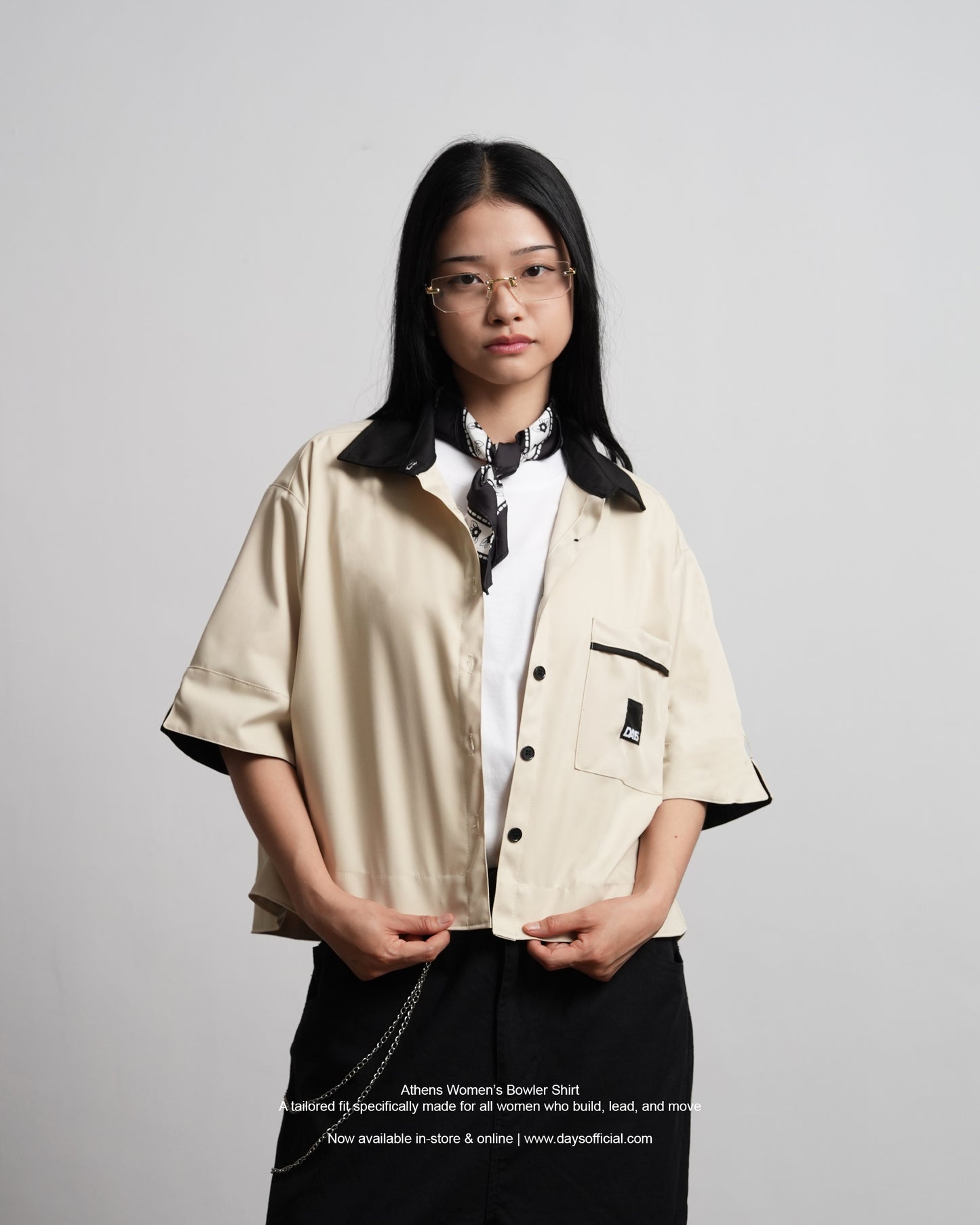 ATHENS WOMENS BOXY FIT BOWLER SHIRT