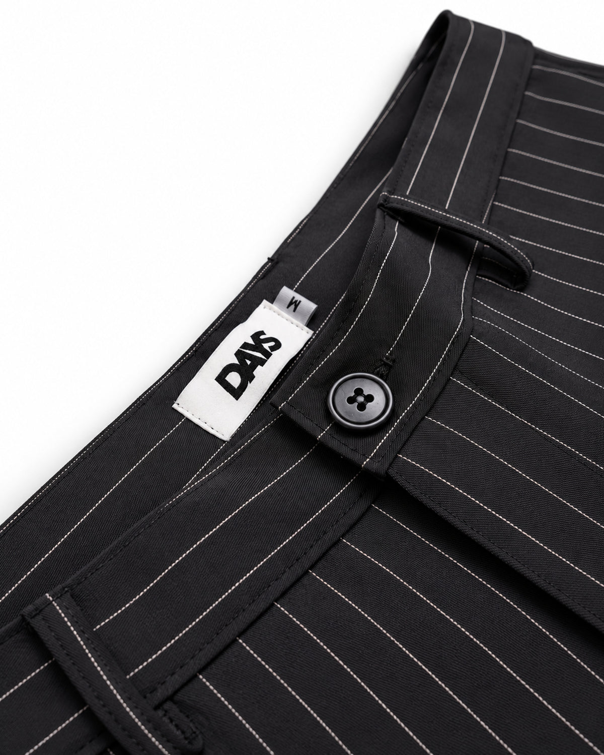 MONACO PINSTRIPE SEMI-WIDE FIT PANTS