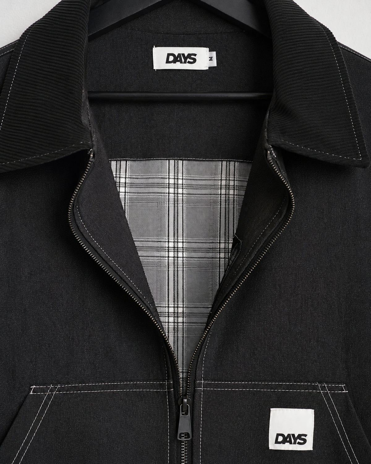 QUEST DENIM REVERSE-STITCH WORK JACKET