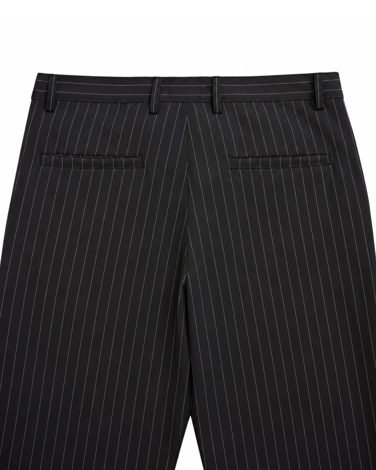 MONACO PINSTRIPE SEMI-WIDE FIT PANTS