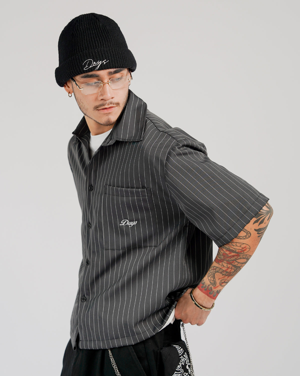 MONACO PINSTRIPE BUTTON-DOWN SHIRT