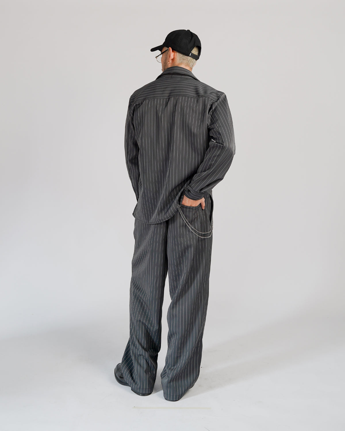 MONACO PINSTRIPE L/S BUTTON-DOWN SHIRT