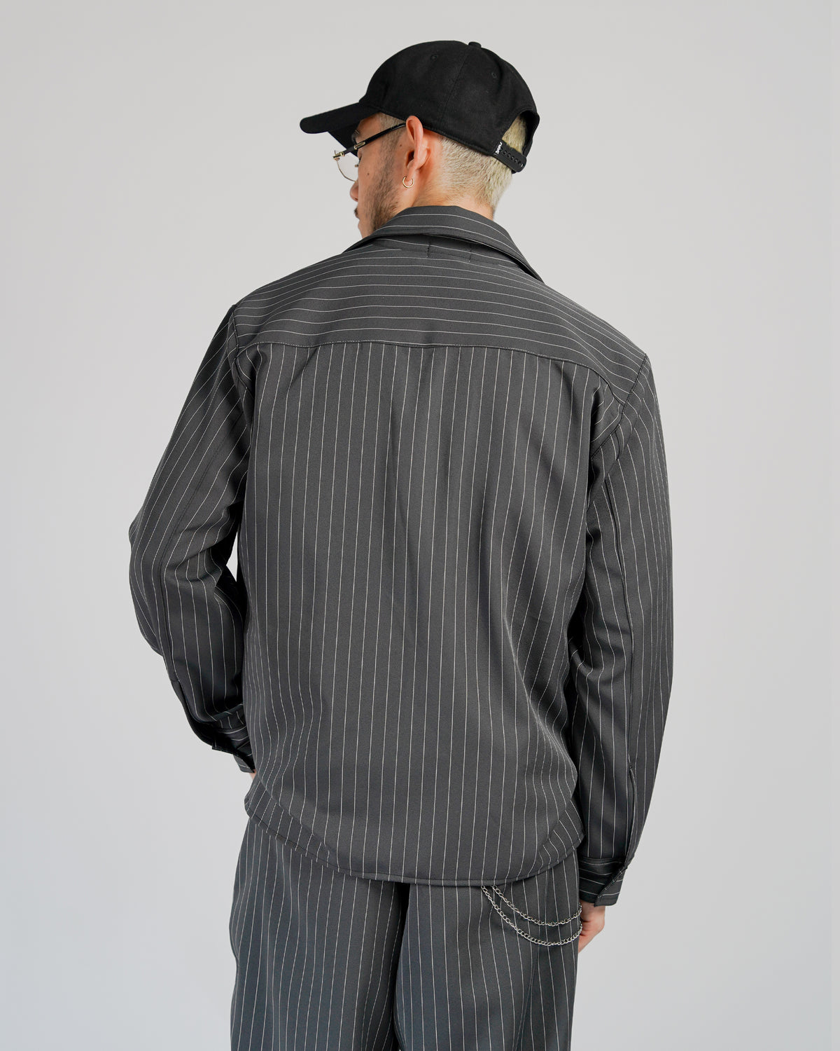 MONACO PINSTRIPE L/S BUTTON-DOWN SHIRT