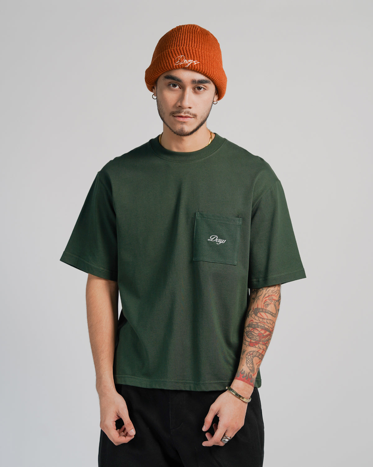 HERITAGE-240 LOOSE/CROPPED-FIT POCKET SHIRT