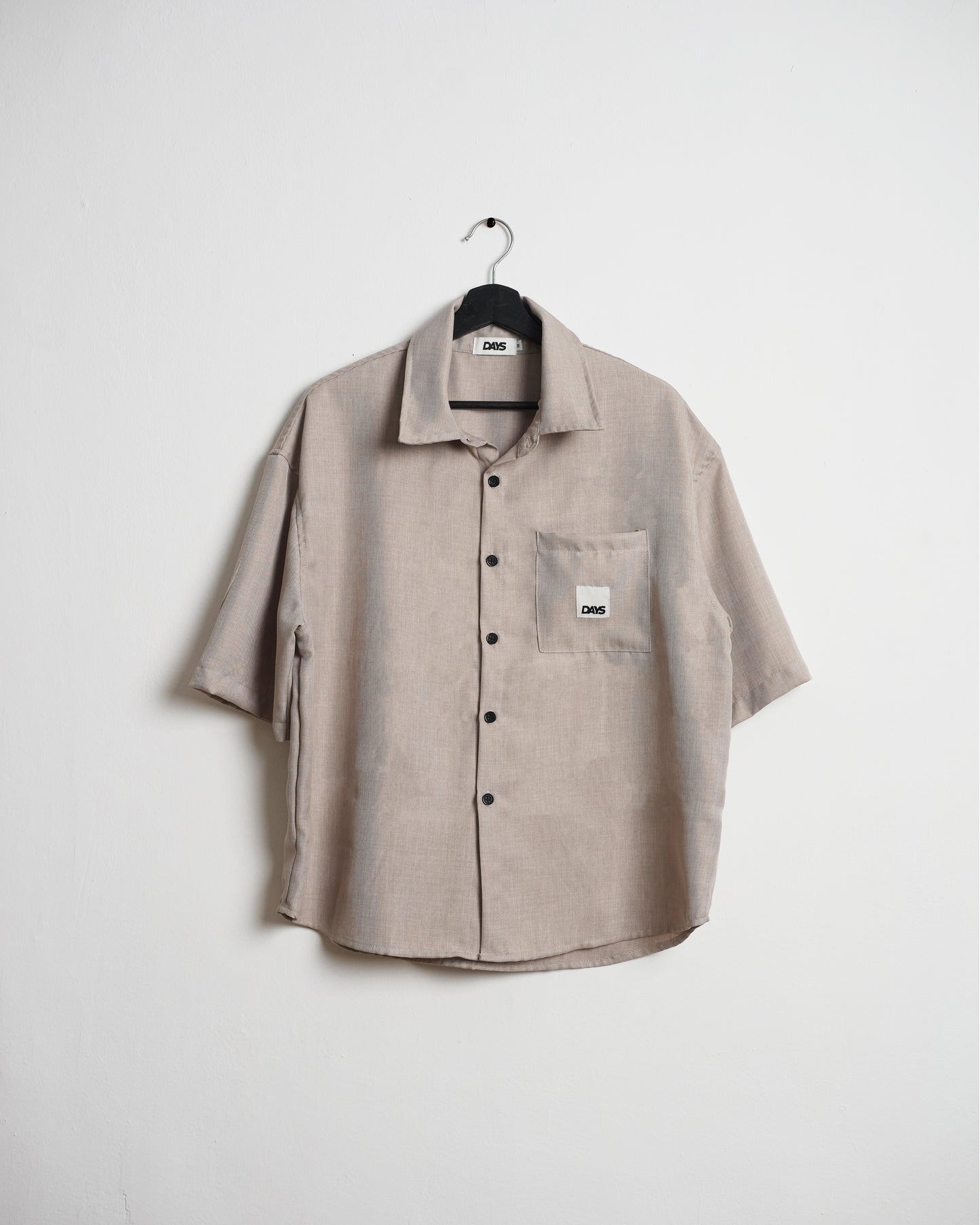 CANBERRA OVERSIZED BOXY LINEN BUTTON-DOWN SHIRT