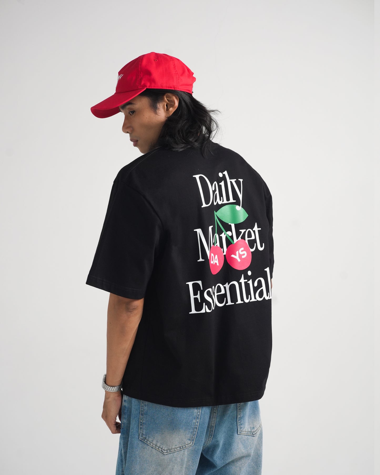 MARKET ESSENTIAL OVERSIZED POCKET T-SHIRT