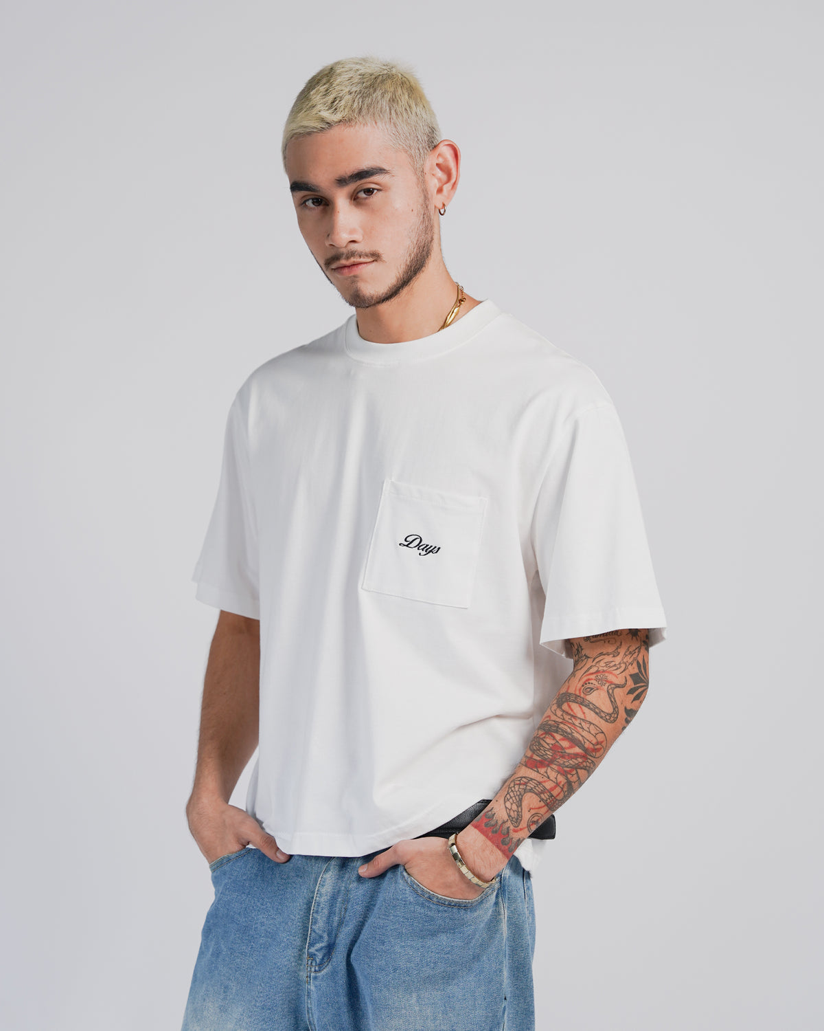 HERITAGE-240 LOOSE/CROPPED-FIT POCKET SHIRT