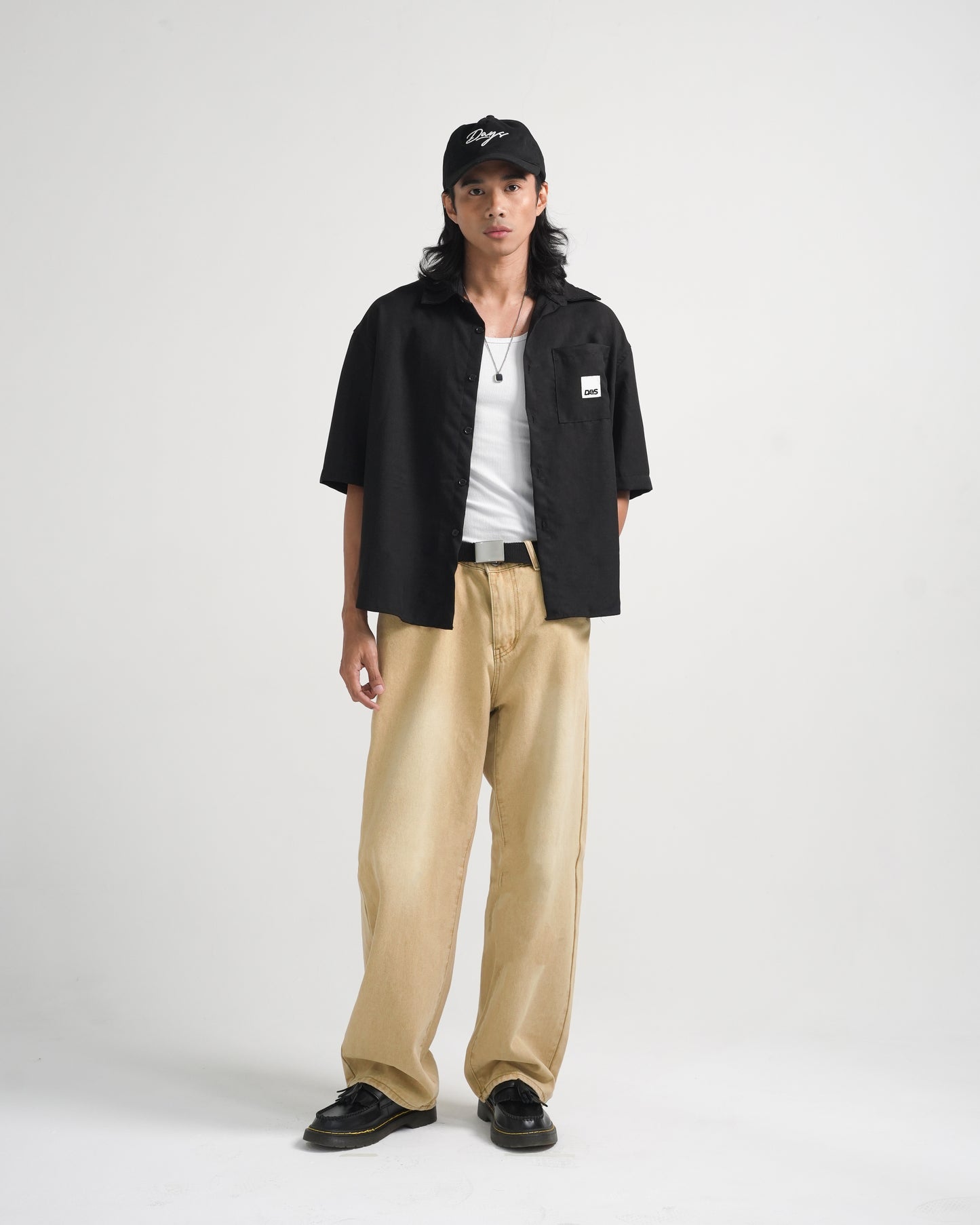 CANBERRA OVERSIZED BOXY LINEN BUTTON-DOWN SHIRT