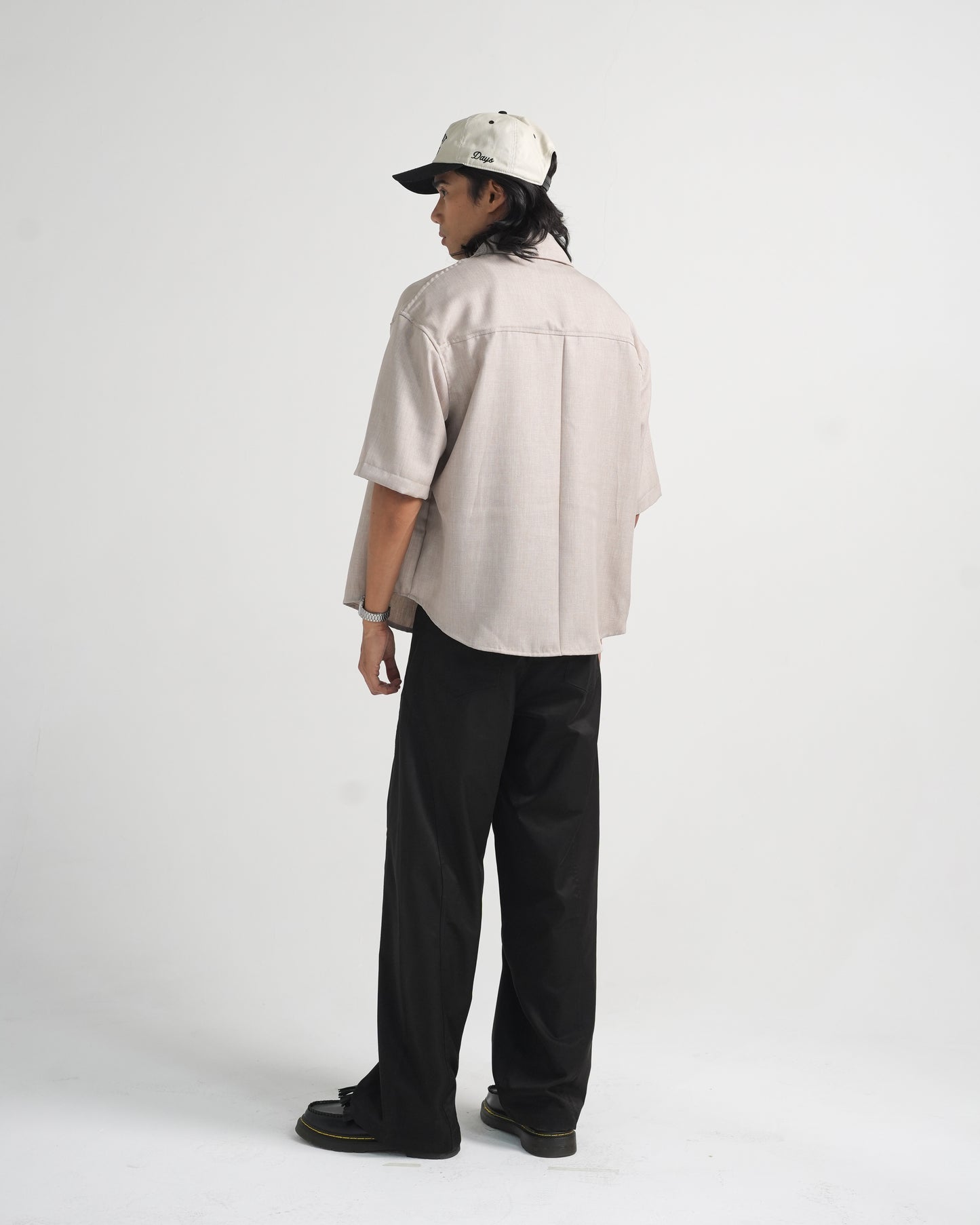 CANBERRA OVERSIZED BOXY LINEN BUTTON-DOWN SHIRT