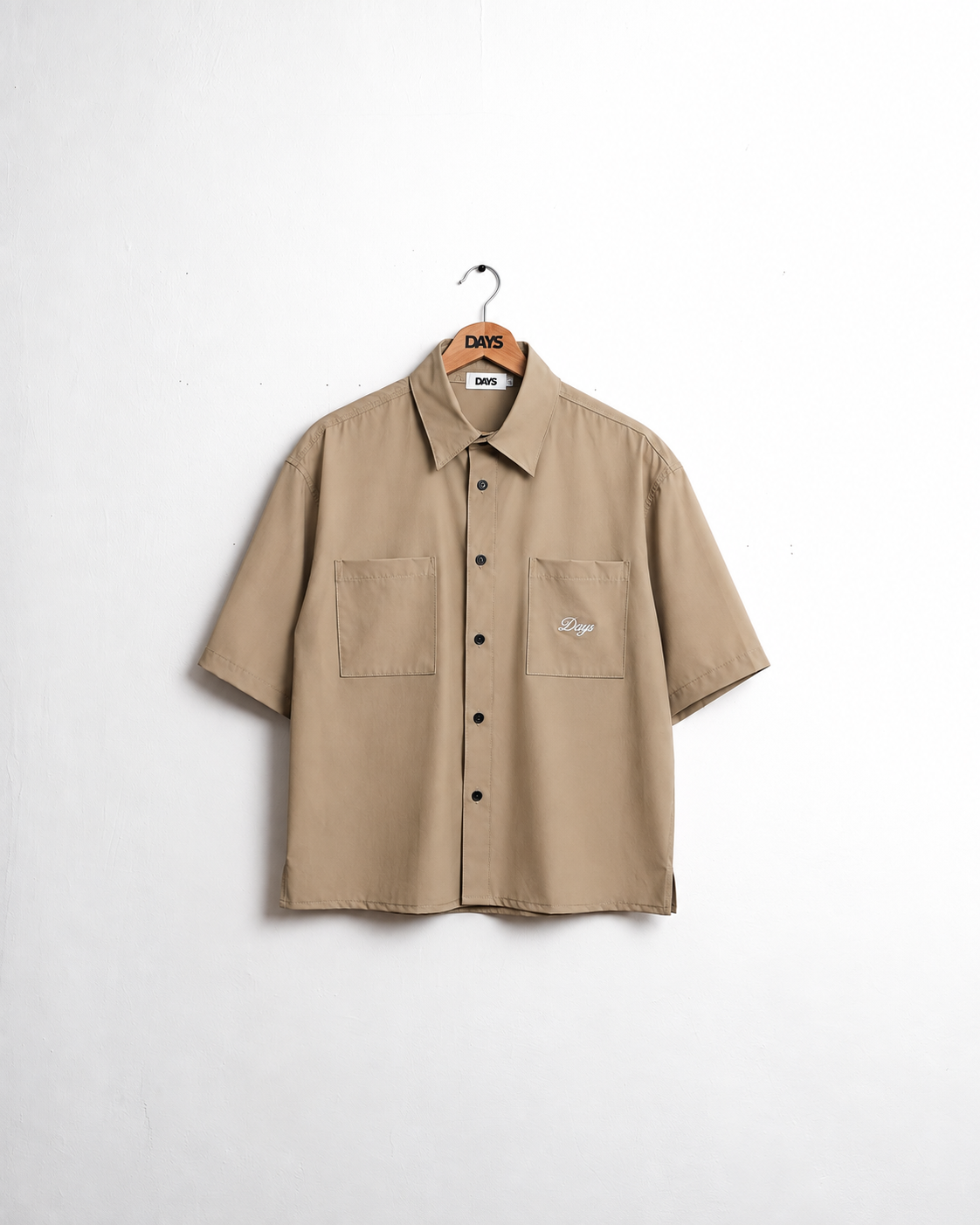 DAYS® FIELD NYLON LOOSE BOXY-FIT BUTTON-DOWN SHIRT