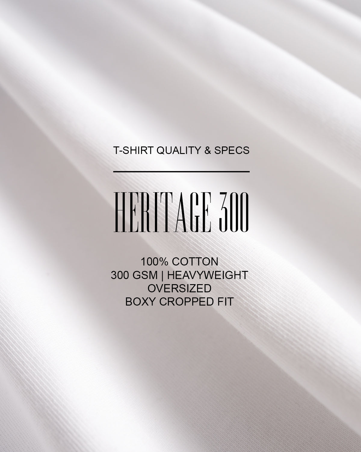 UNION 1989 — HERITAGE-300 OVERSIZED CROPPED FIT T-SHIRT