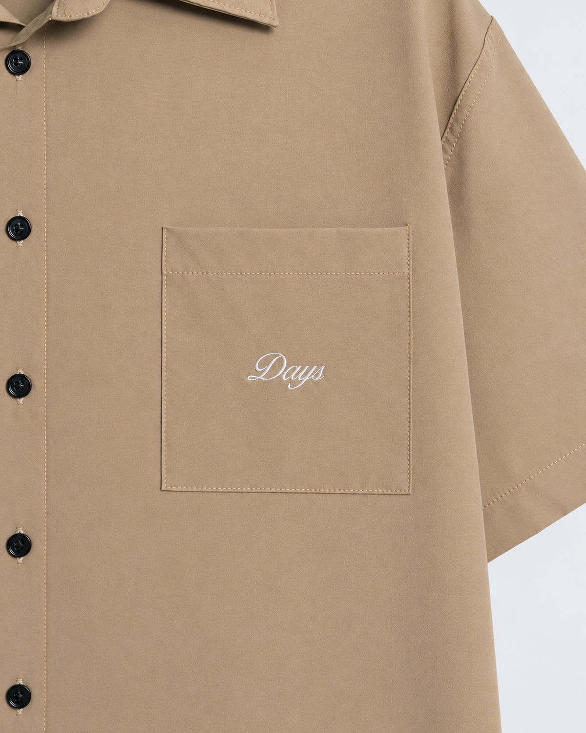 DAYS® FIELD NYLON LOOSE BOXY-FIT BUTTON-DOWN SHIRT