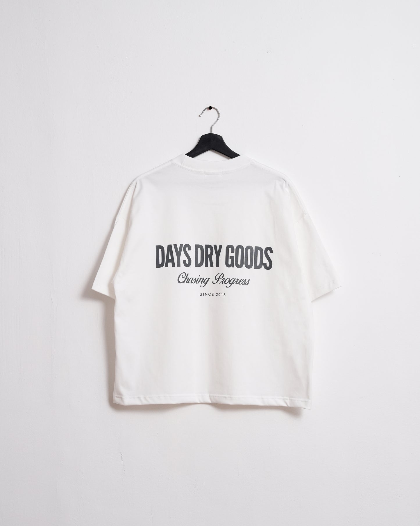 DRY GOODS WHITE — HERITAGE-300 OVERSIZED CROPPED FIT T-SHIRT