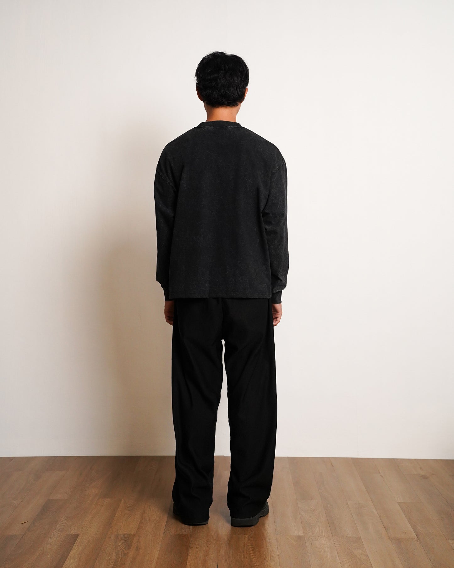 LESLEY BOXY LOOSE FIT STONE WASHED L/S SHIRT