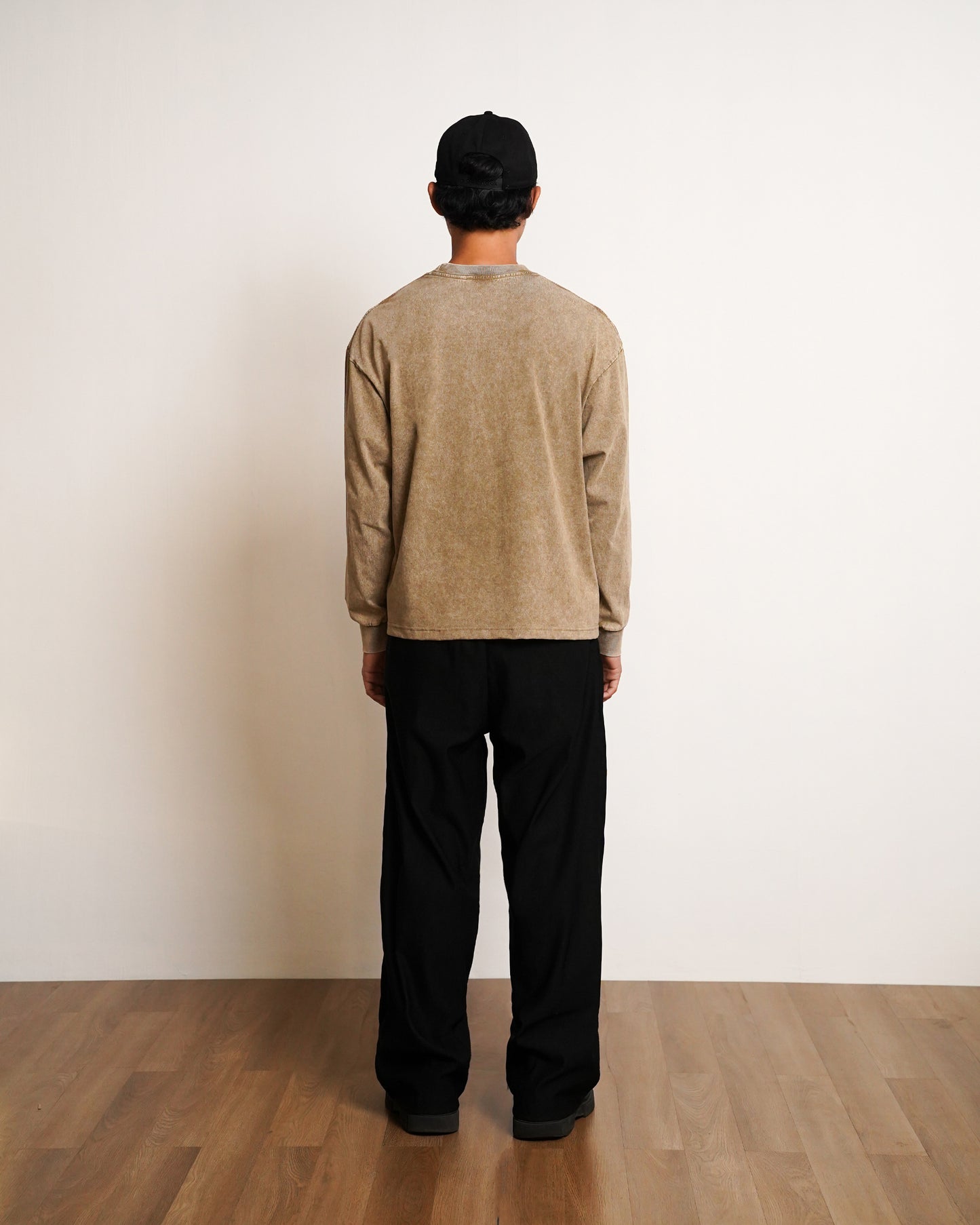 LESLEY BOXY LOOSE FIT STONE WASHED L/S SHIRT