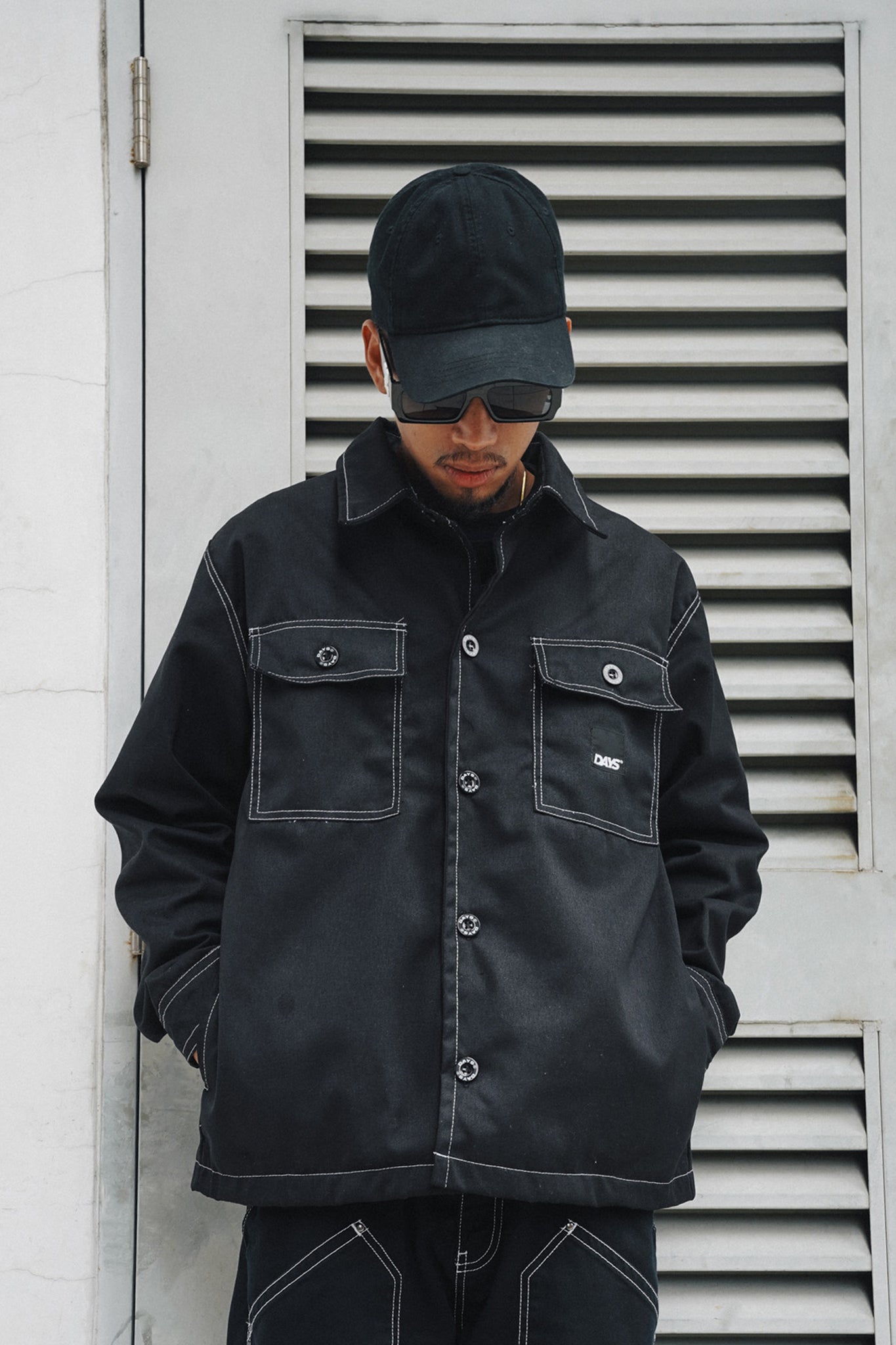 CONTRAST WORK JACKET