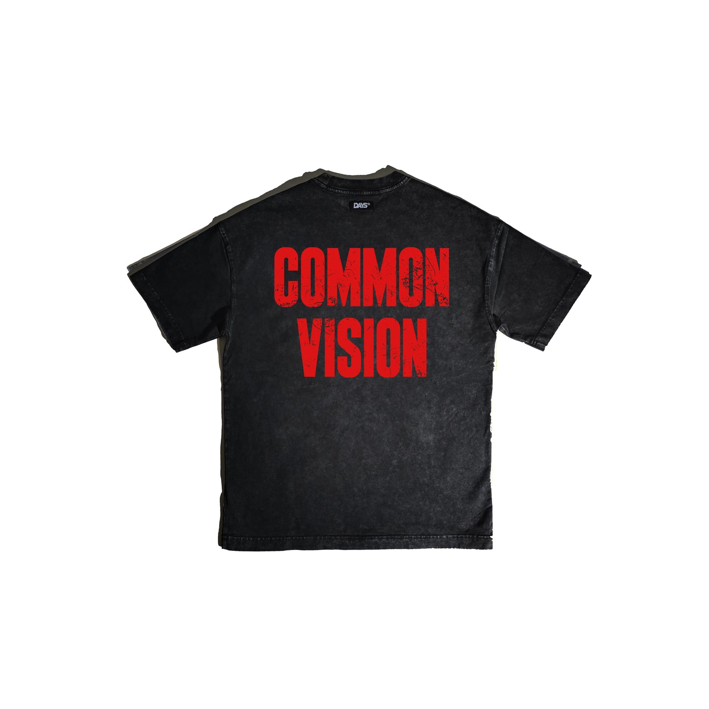 VISION ACID WASH BLACK SHIRT