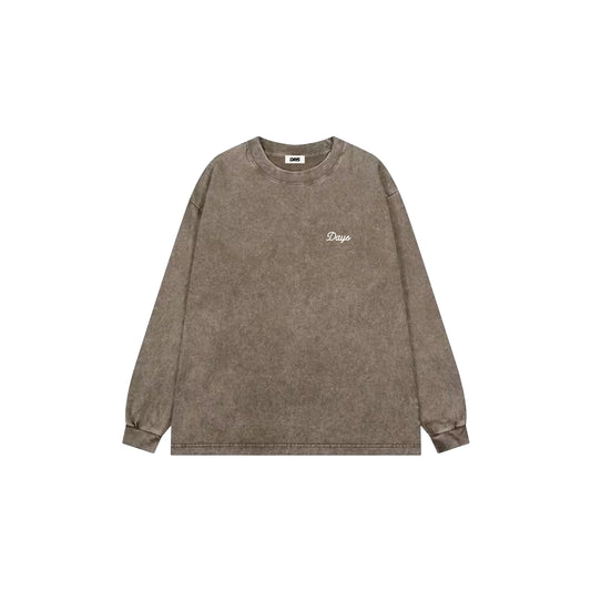 LESLEY BOXY LOOSE FIT STONE WASHED L/S SHIRT