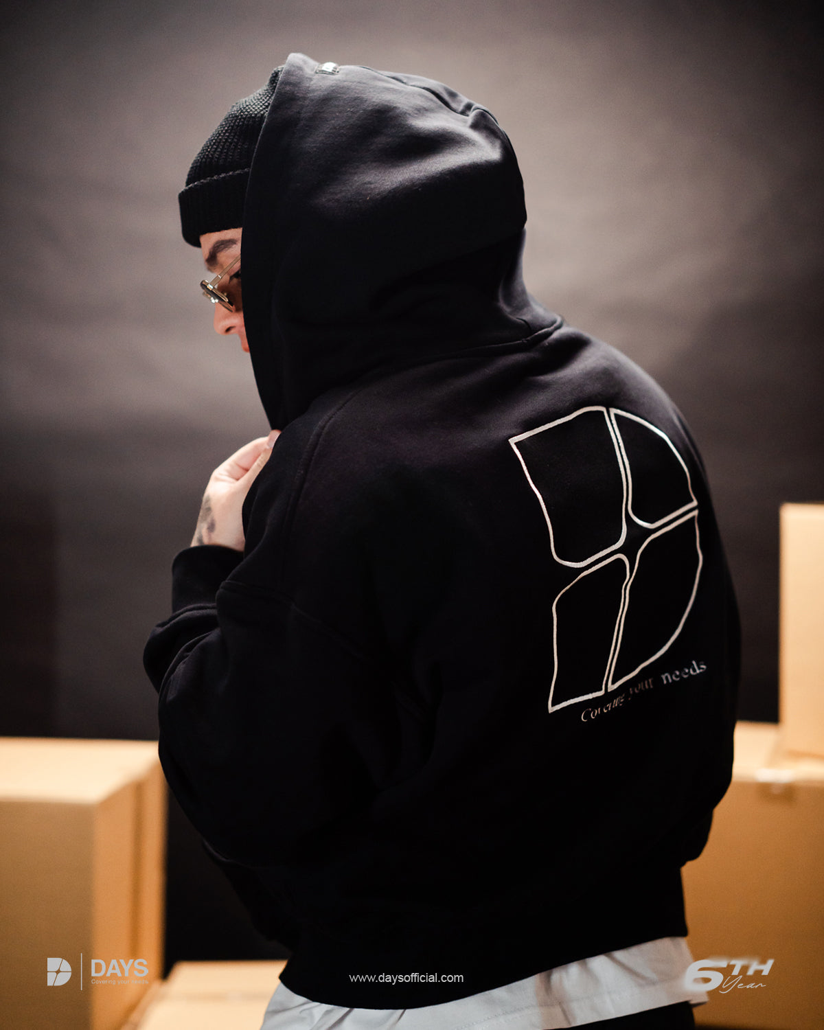 QUAD ZIP-UP HOODIE