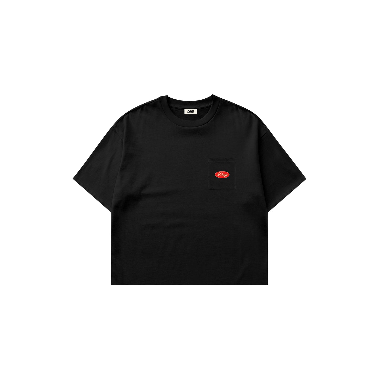 FAMILY OPERATION BLACK — HERITAGE-300 OVERSIZED CROPPED FIT POCKET T-SHIRT