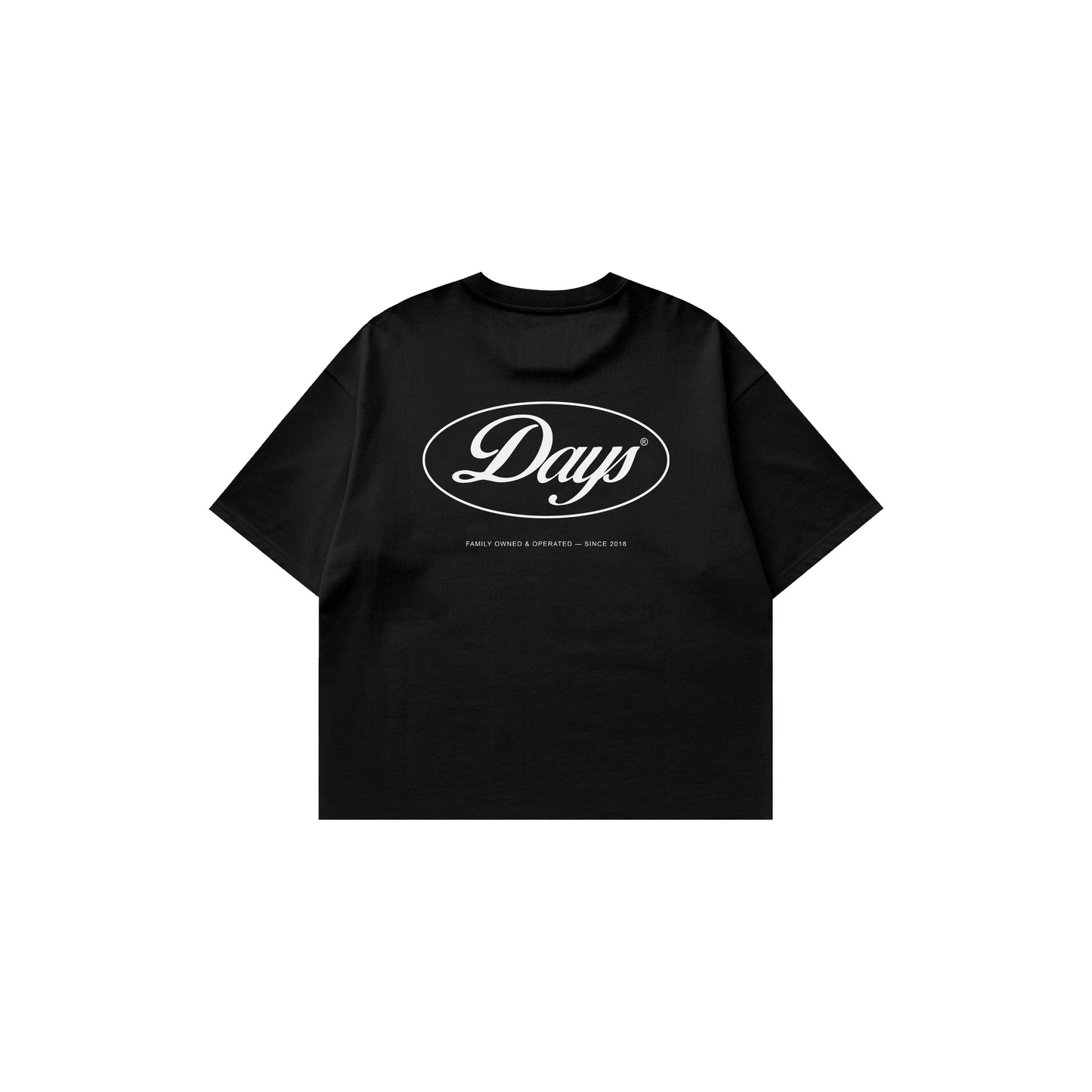 FAMILY OPERATION BLACK — HERITAGE-300 OVERSIZED CROPPED FIT POCKET T-SHIRT