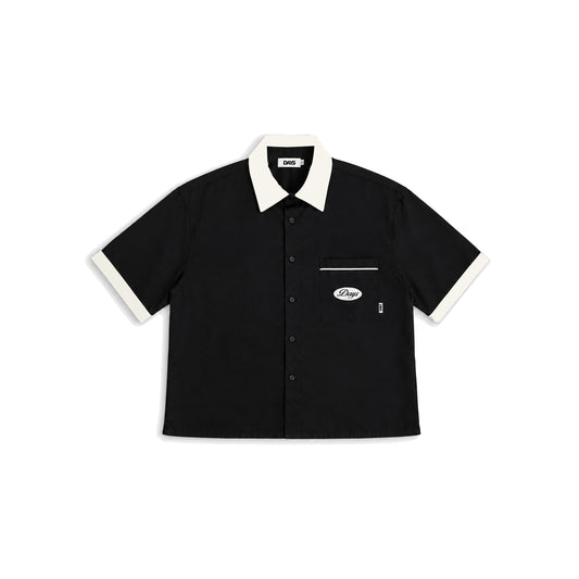 UNION LOOSE/CROPPED-FIT BOWLER SHIRT