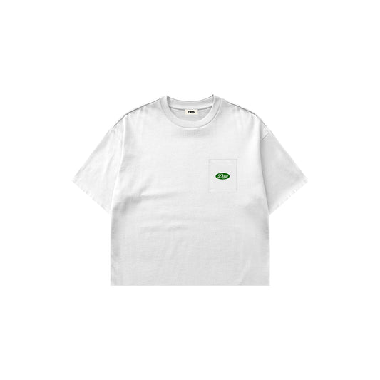 FAMILY OPERATION WHITE — HERITAGE-300 OVERSIZED CROPPED FIT POCKET T-SHIRT