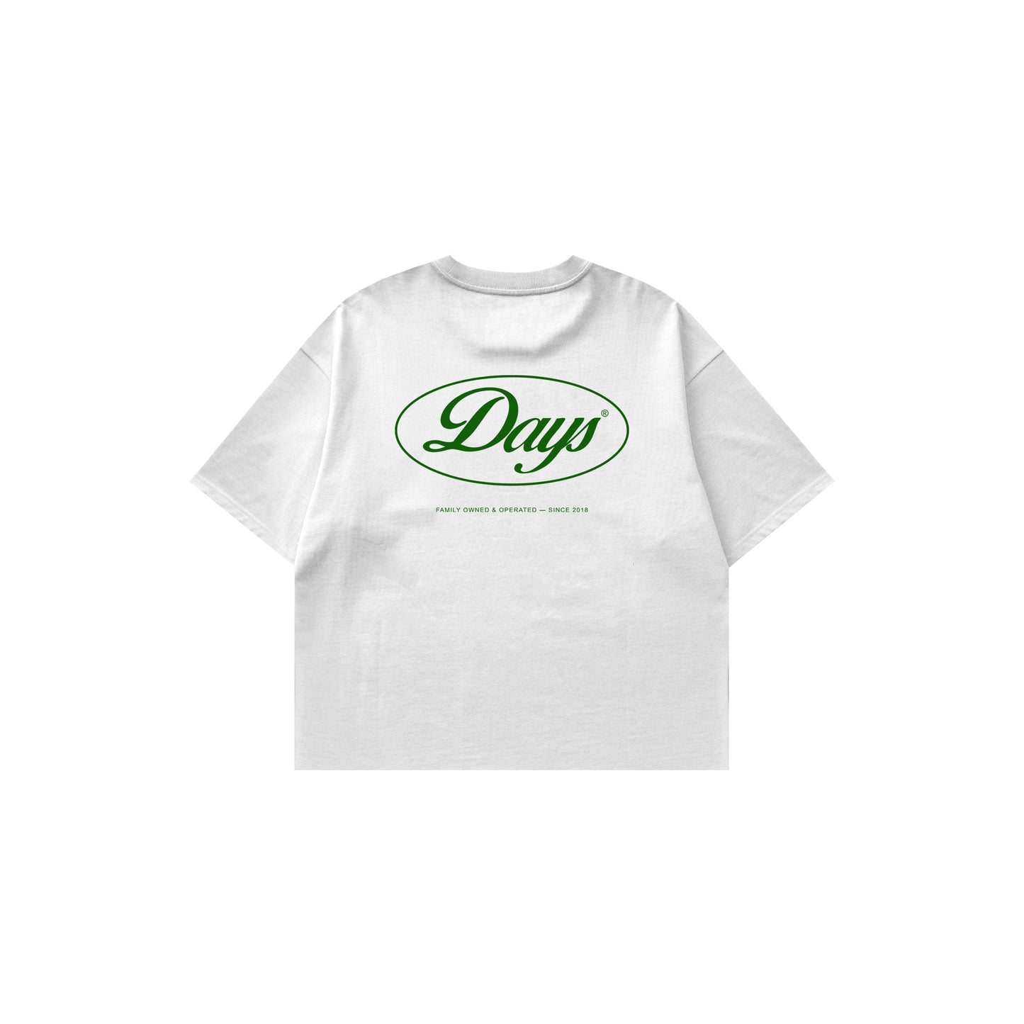 FAMILY OPERATION WHITE — HERITAGE-300 OVERSIZED CROPPED FIT POCKET T-SHIRT