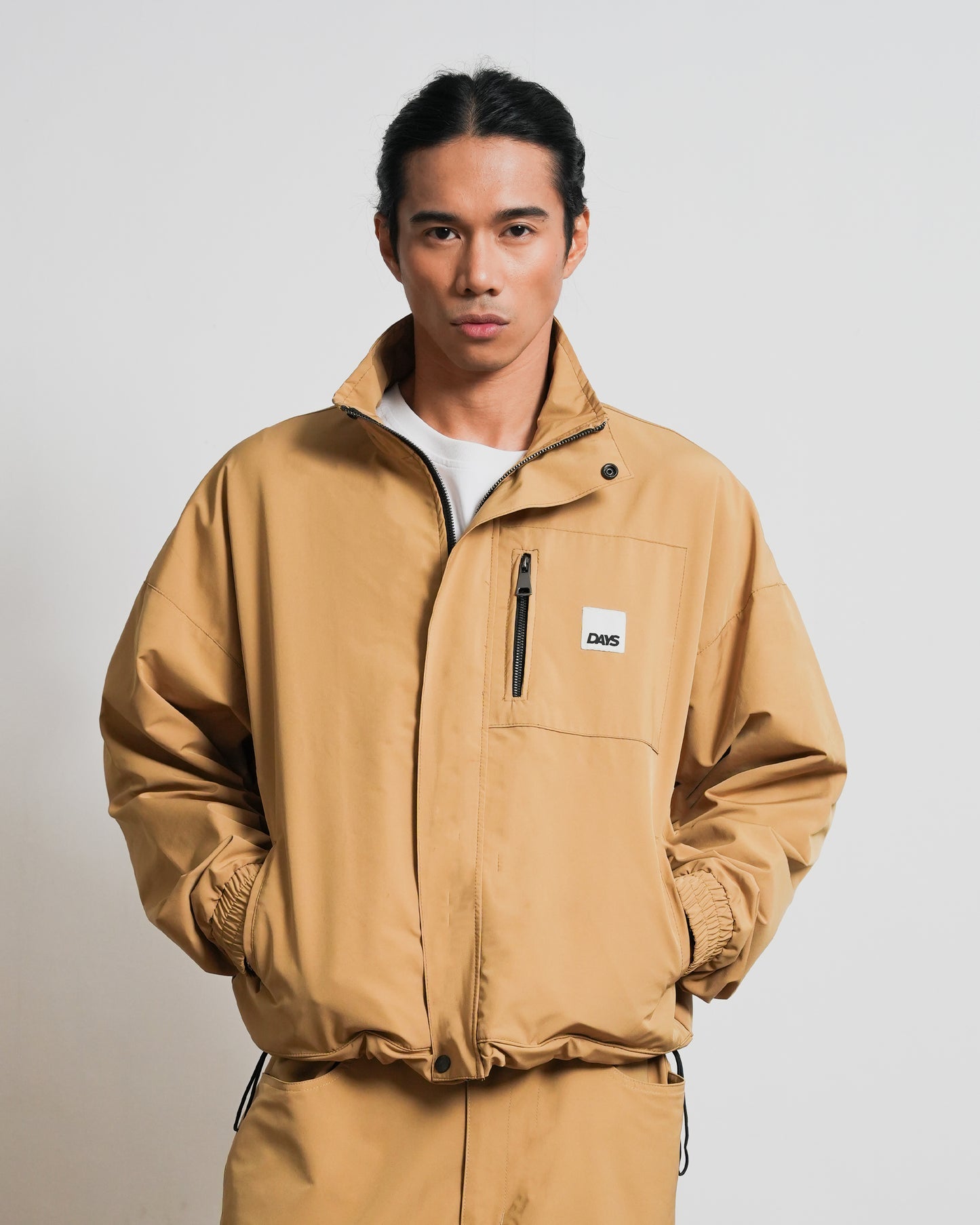 OFF-GRID BOXY FIT NYLON TRACK JACKET
