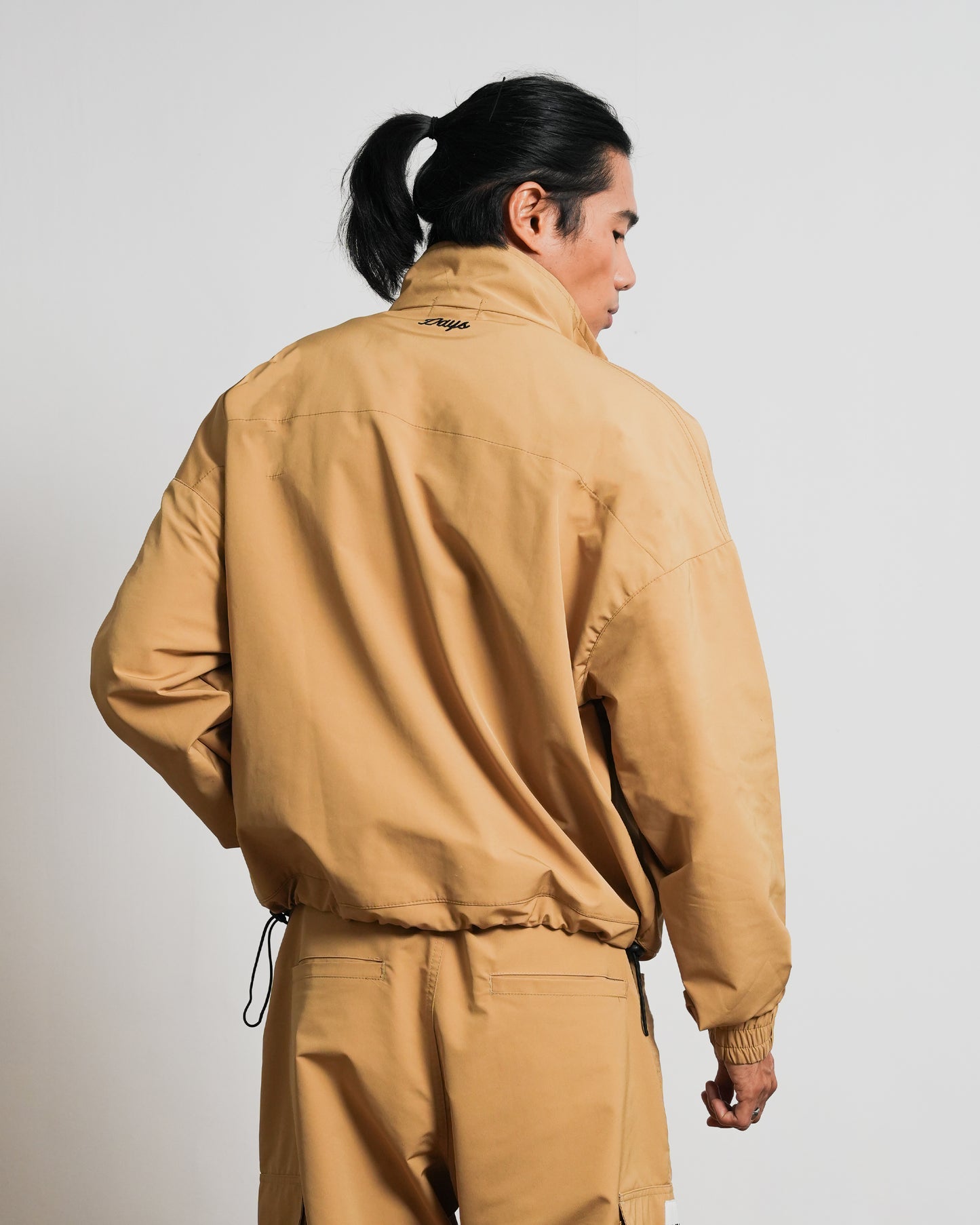 OFF-GRID BOXY FIT NYLON TRACK JACKET