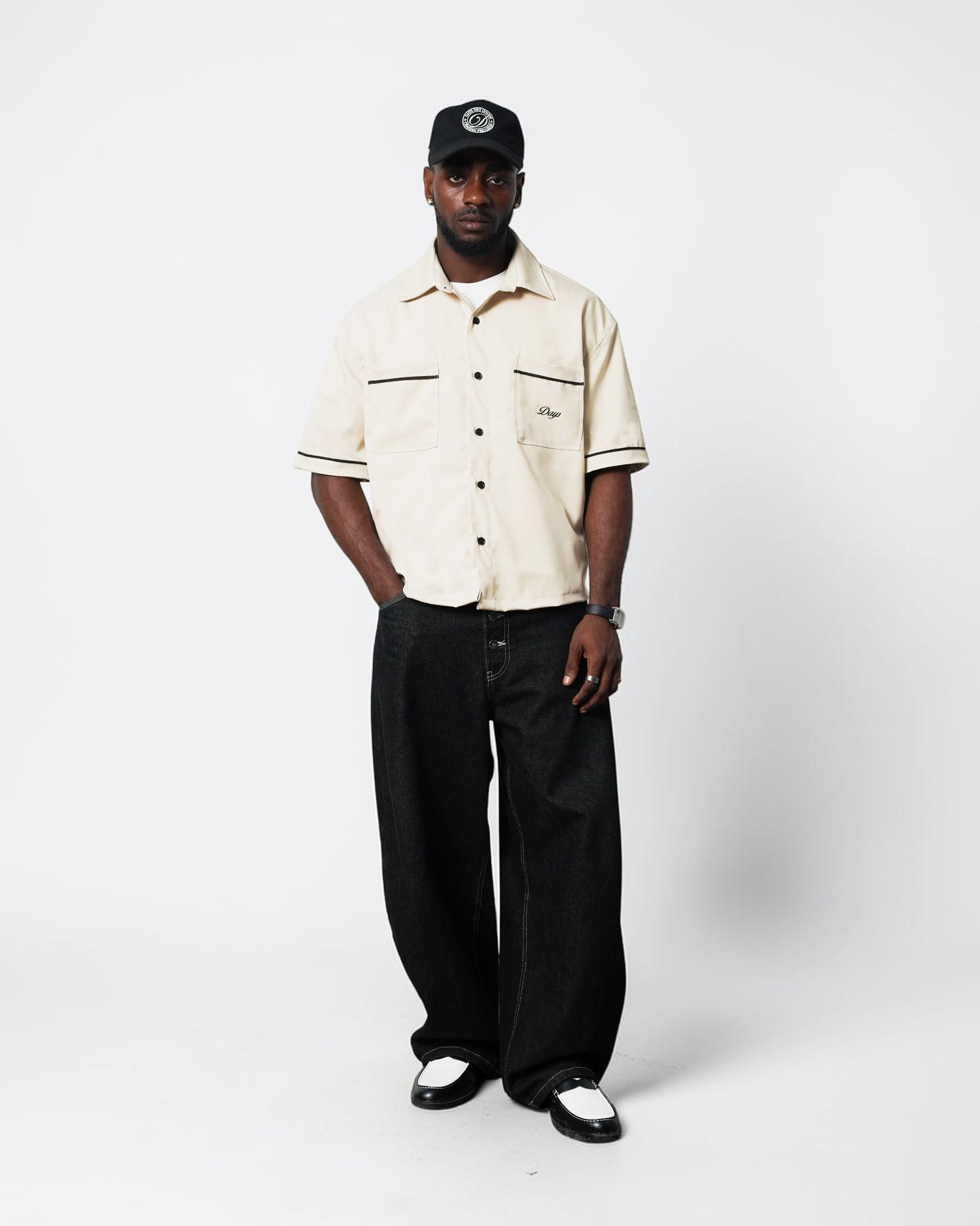 HALLMARK BOXY CROPPED BOWLER SHIRT