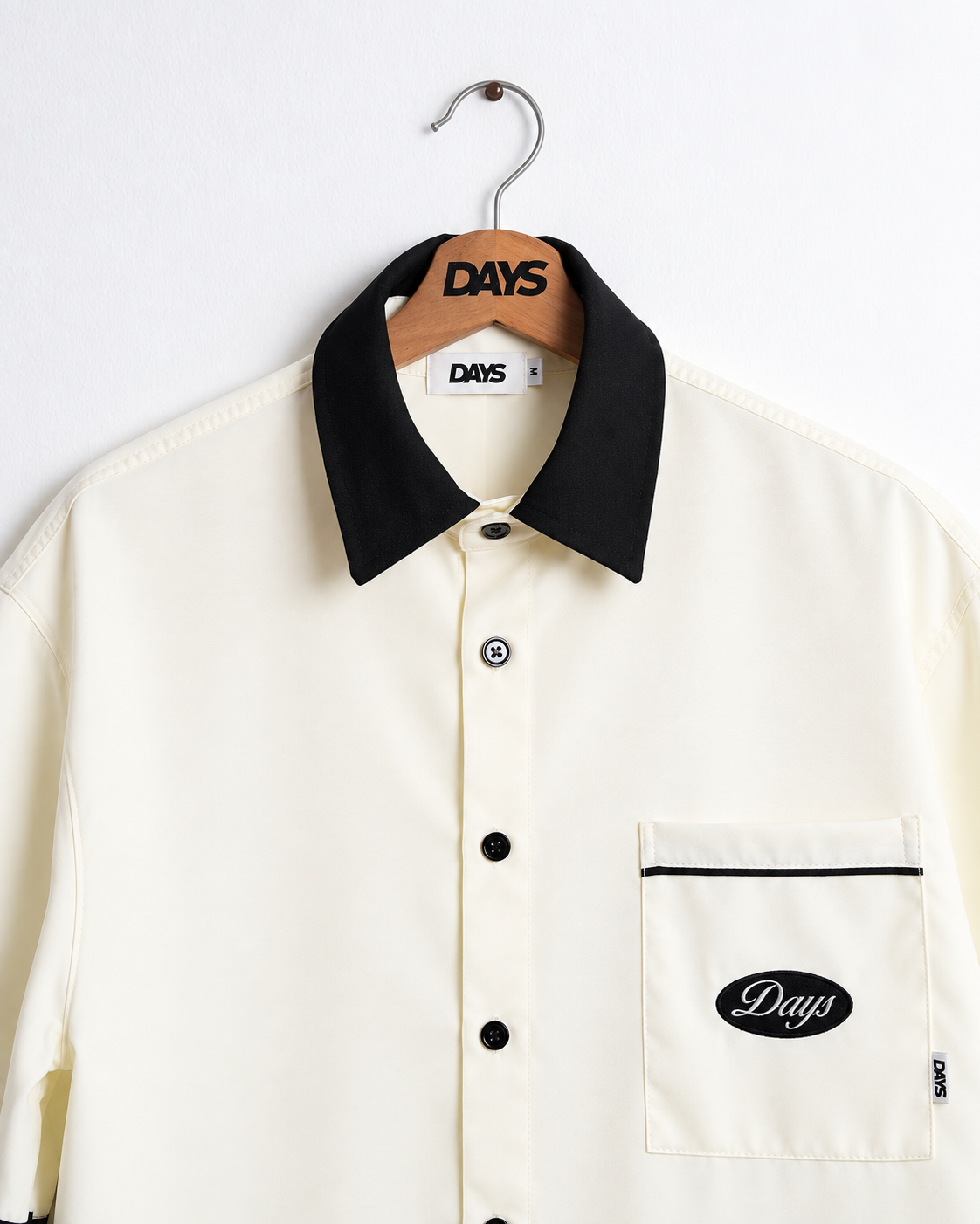 UNION LOOSE/CROPPED-FIT BOWLER SHIRT