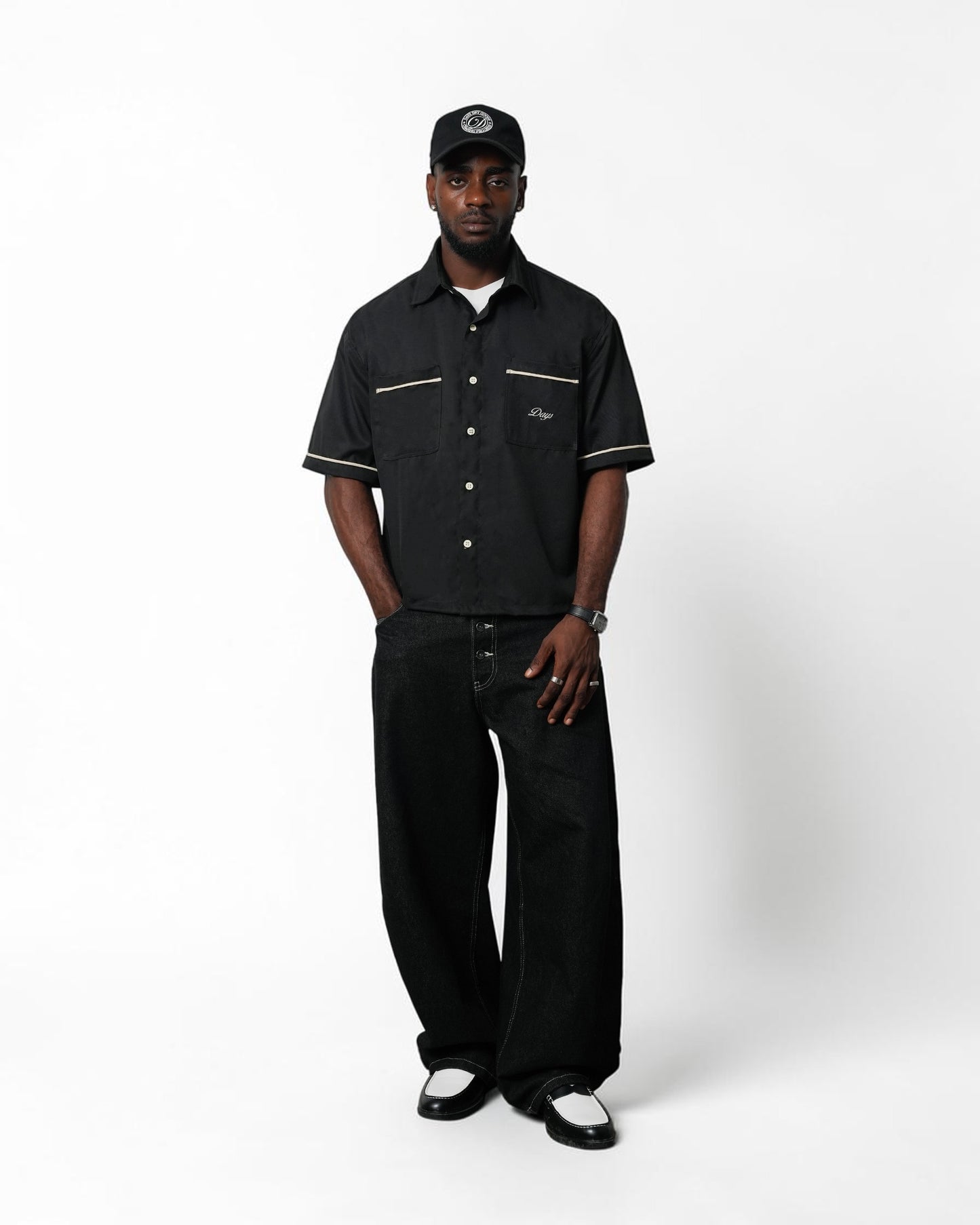 HALLMARK BOXY CROPPED BOWLER SHIRT