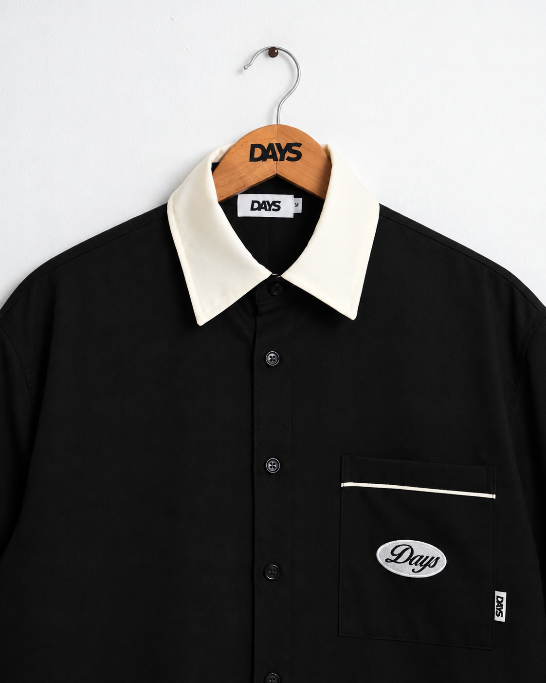 UNION LOOSE/CROPPED-FIT BOWLER SHIRT