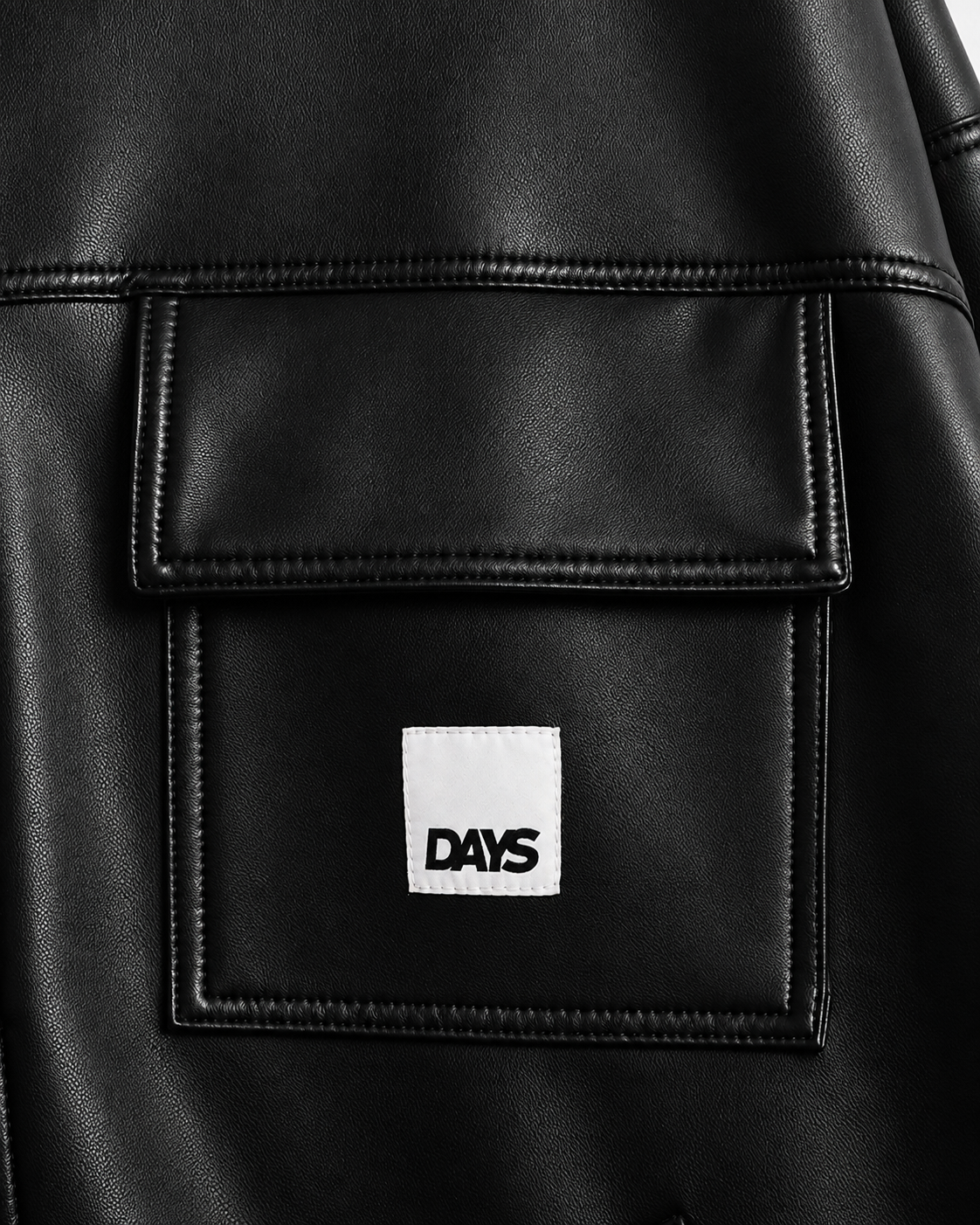UNION LEATHER BOXY/CROPPED-FIT TRACK JACKET