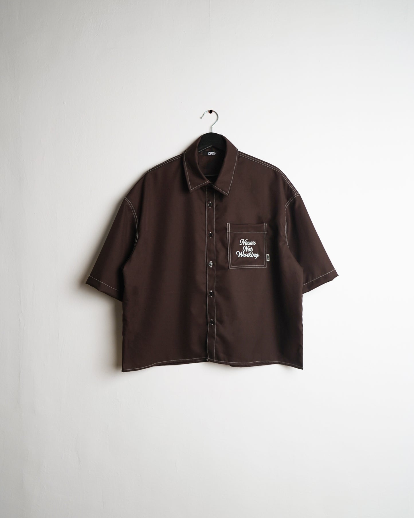 AMICI OVERSIZE BOXY CROPPED FIT BOWLER SHIRT