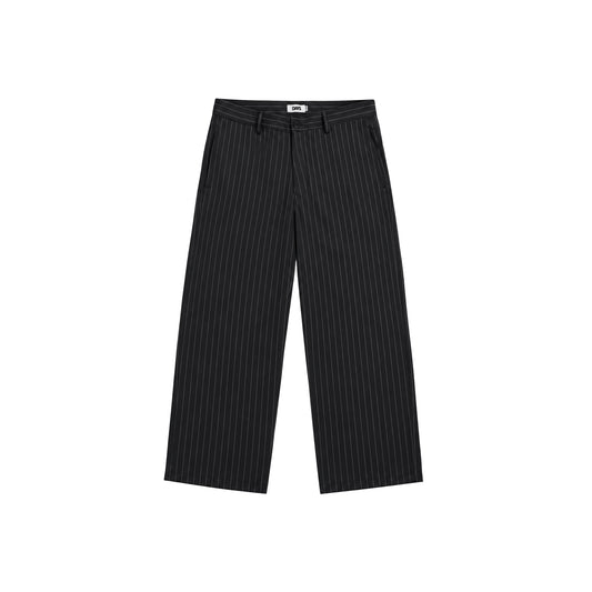 MONACO PINSTRIPE SEMI-WIDE FIT PANTS
