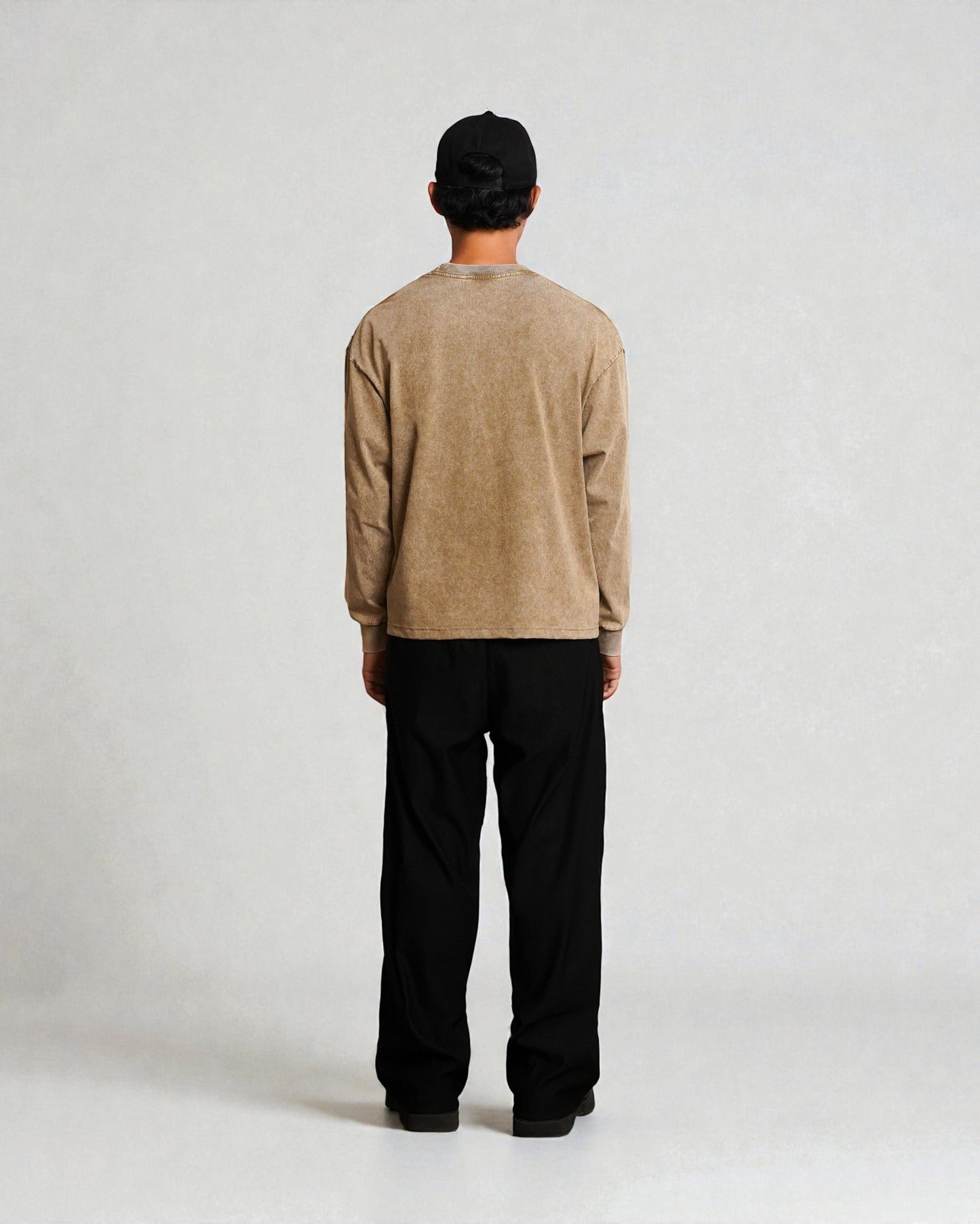 LESLEY BOXY LOOSE FIT STONE WASHED L/S SHIRT